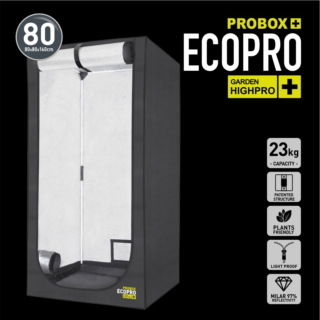 80x80x200 grow tent GARDEN HIGHPRO ECOPRO GROW TENT 80X80X160CM