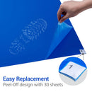 Blue Floor Sticky Mats 180 Sheets (6 Pads of 30 Sheets), 60 x 90 cm