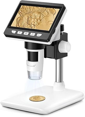 Misilmp USB Microscopes, 4.3 Inch Digital LCD Handheld Microscopes 1000X 1080P