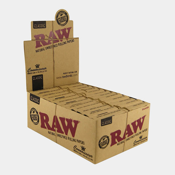 RAW Connoisseur Kingsize Rolling Papers With Prerolled Tips
