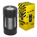 Best Buds White Magnifier Glass with LED Light, Grinder and Aluminium Pipe