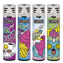 Clipper Jet Flame Lighters Psychedelic