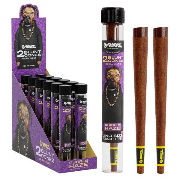 G-Rollz | 'The Dog' Terpene Infused Herbal Blunt Cones 'Purple Haze'