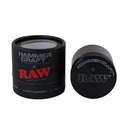RAW Hammer Craft Medium Aluminium Grinder Black 4 Parts – 55mm