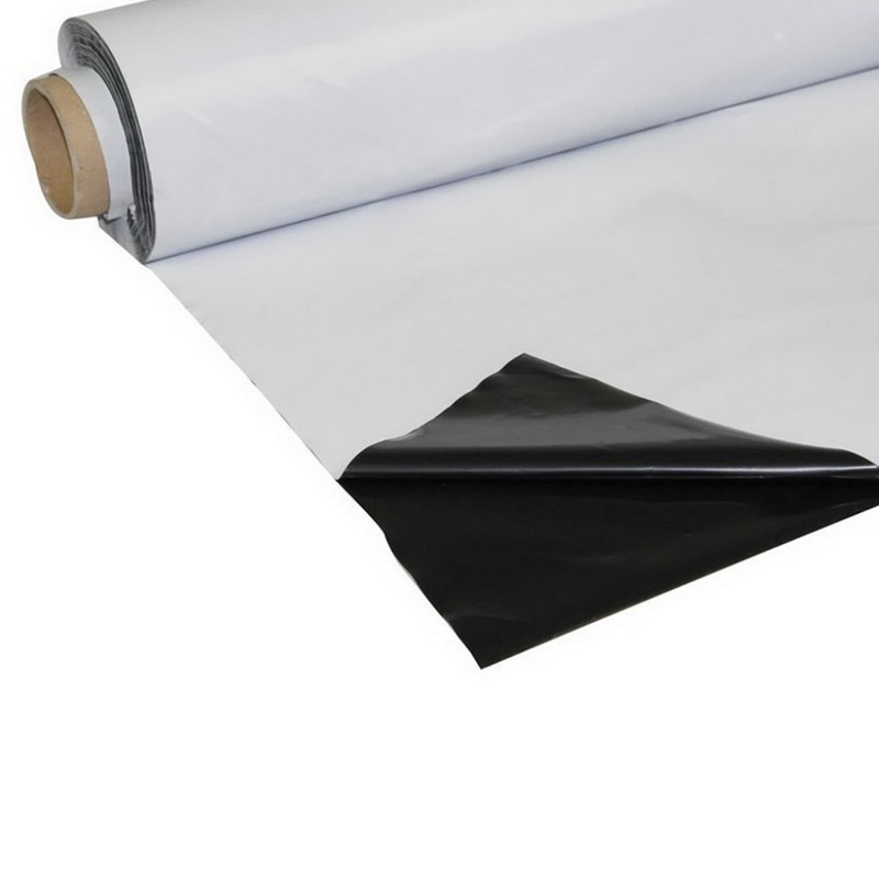 REFLECTIVE PLASTIC WHITE  BLACK - 125 MICRON (PER METER)