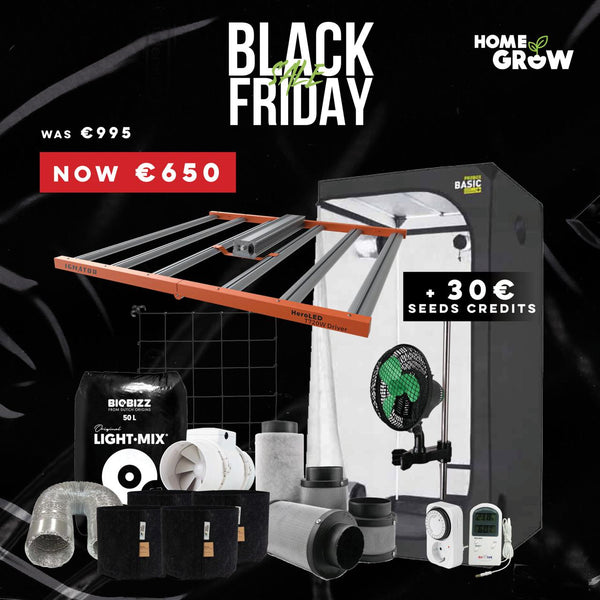 Black Friday Offer 720W LED Grow Kit with 120x120cm Tent & Accessories