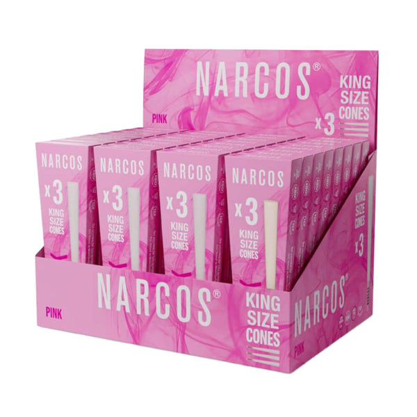 Narcos King Size Cones Pink Edition 109 mm