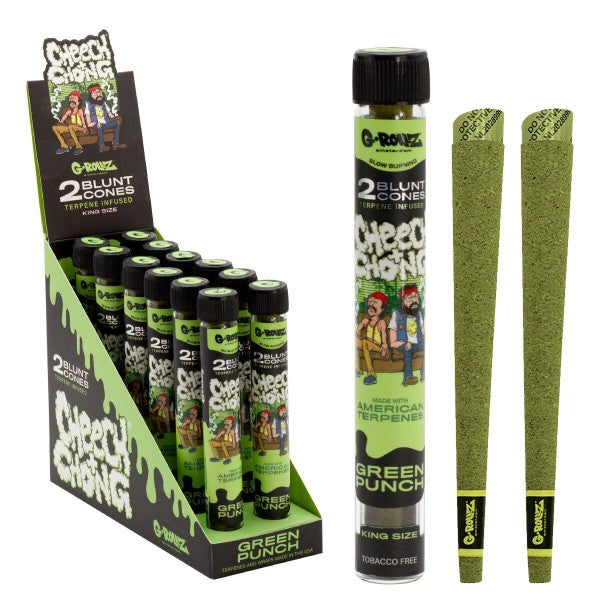 G-Rollz | Cheech & Chong(TM) 2x Terpene Infused Blunt Cones 'Green Punch'