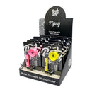 Best Buds Pipsy Plastic-Metal Pipe with Mini Grinder Mix Colors