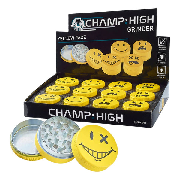 Champ High Yellow Face Grinder 3 Parts – 40mm