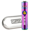 Clipper The Bulldog Matt Black Metal Lighters + Giftbox