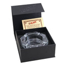RAW Lead Free Crystal Glass Ashtray + Giftbox