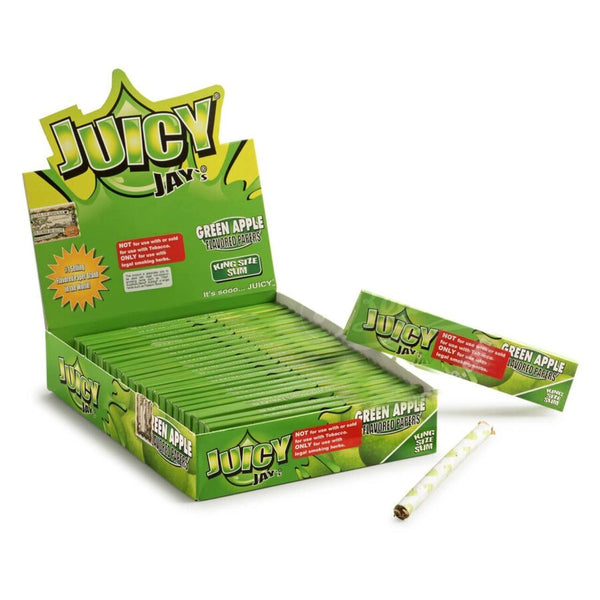 Juicy Jay Kingsize Green Apple rolling papers