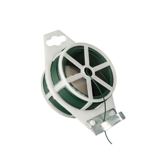 Green Plastic Coated Wire - 100m